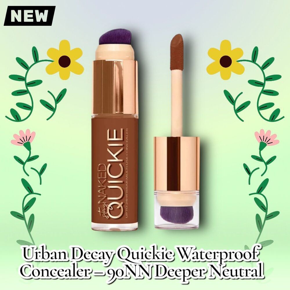 New Urban Decay Quickie 24HR Full-Coverage Waterproof Concealer – Shade 90NN Dee